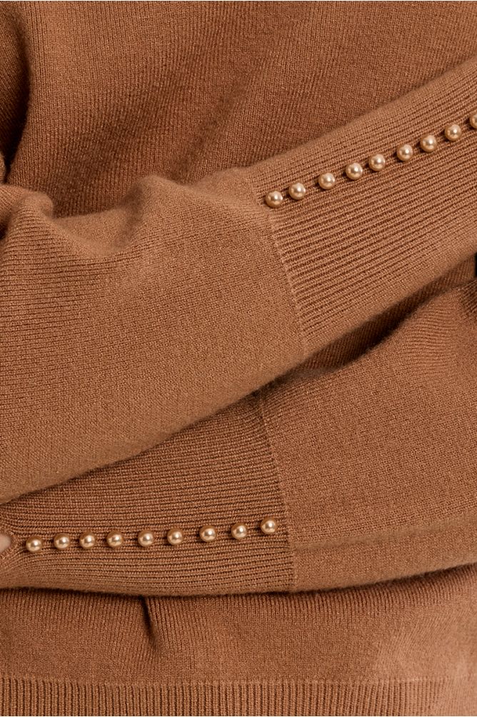 Jersey de manga larga detalle abalorios