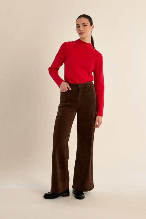 Pull droit en maille fine
