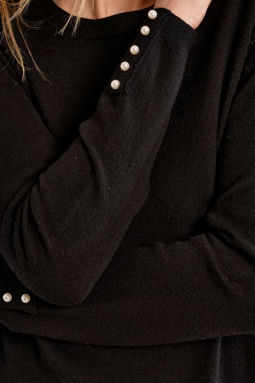 Jersey de manga larga detalle abalorios