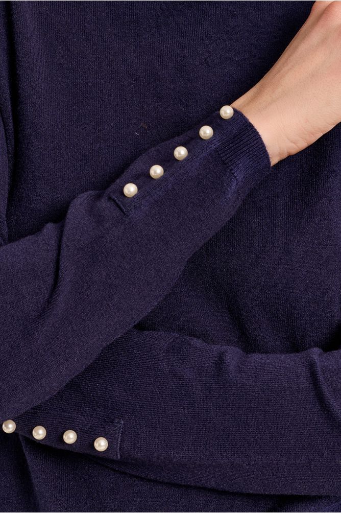 Jersey de manga larga detalle abalorios