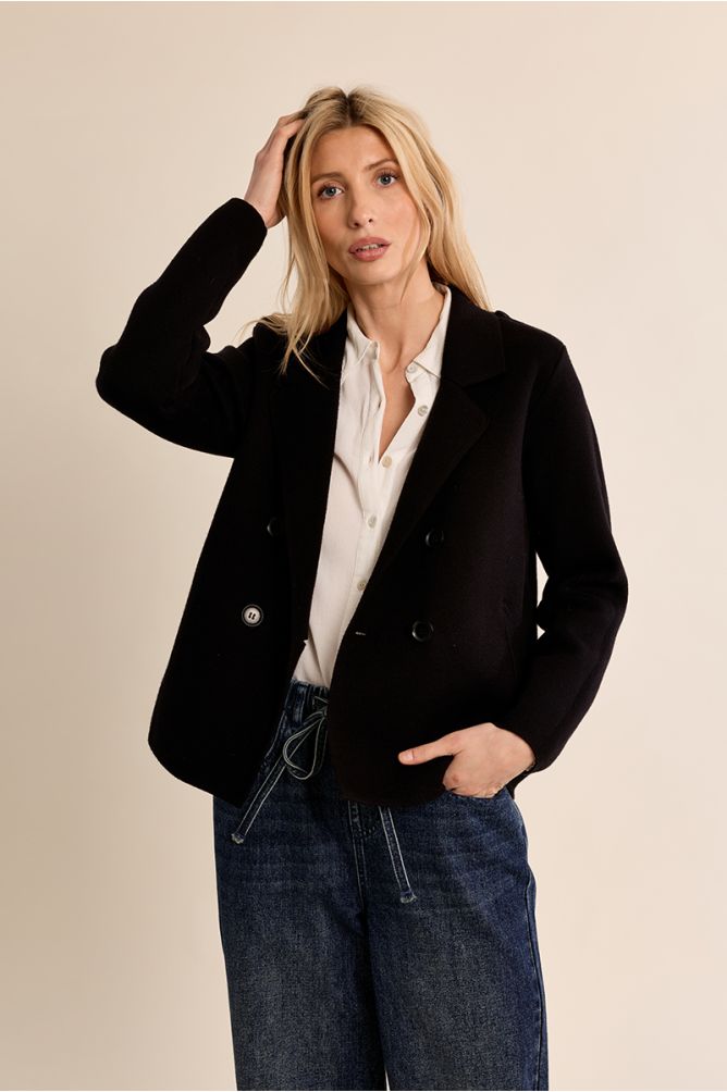 Manteau blazer, court