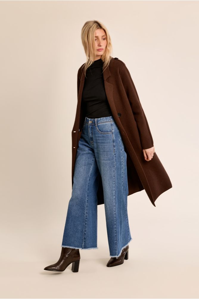 Manteau blazer, long