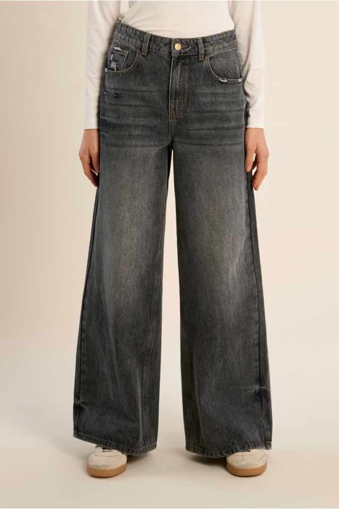 Denim baggy, en coton