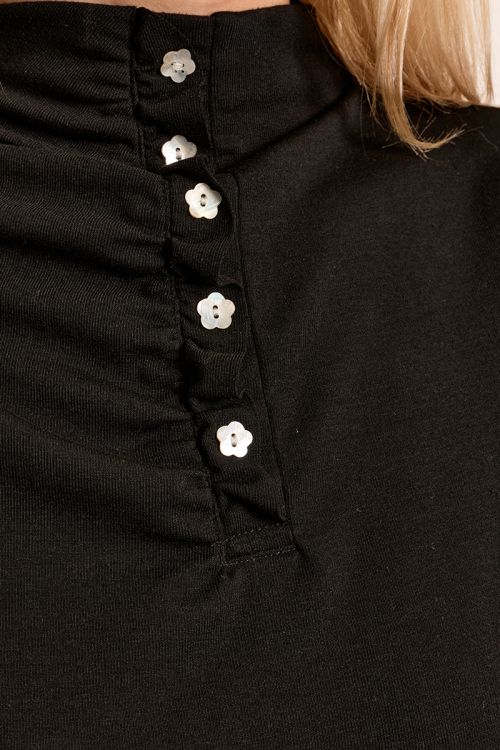 Jersey de manga larga detalle botones