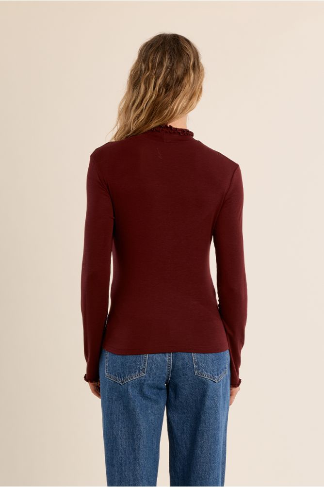 Sous-pull, col festonné
