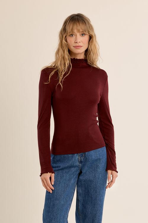 Sous-pull, col festonné
