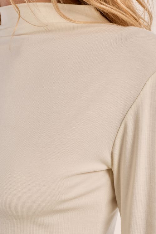 Jersey de manga larga cuello cerrado