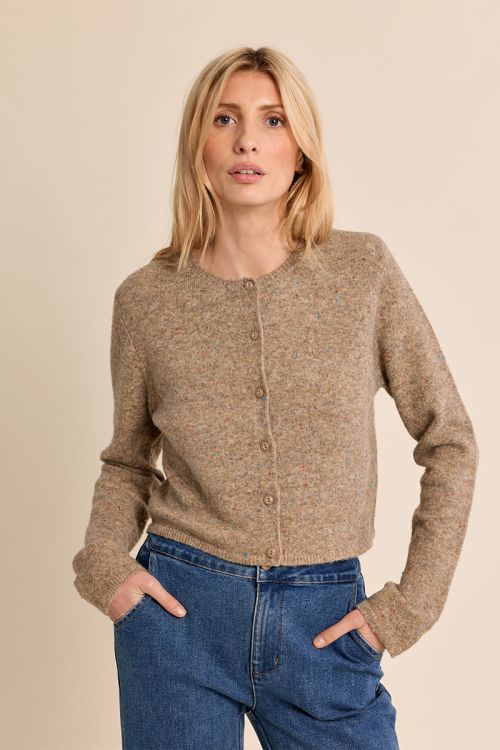 Short, fitted cardigan