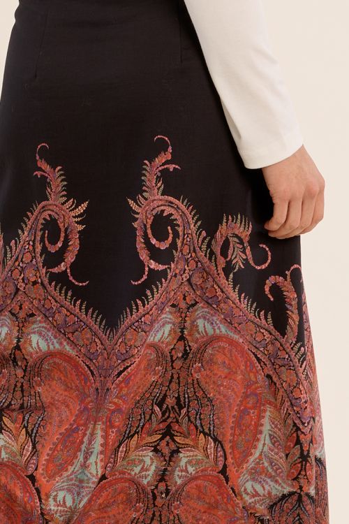 High-waisted skirt, printed