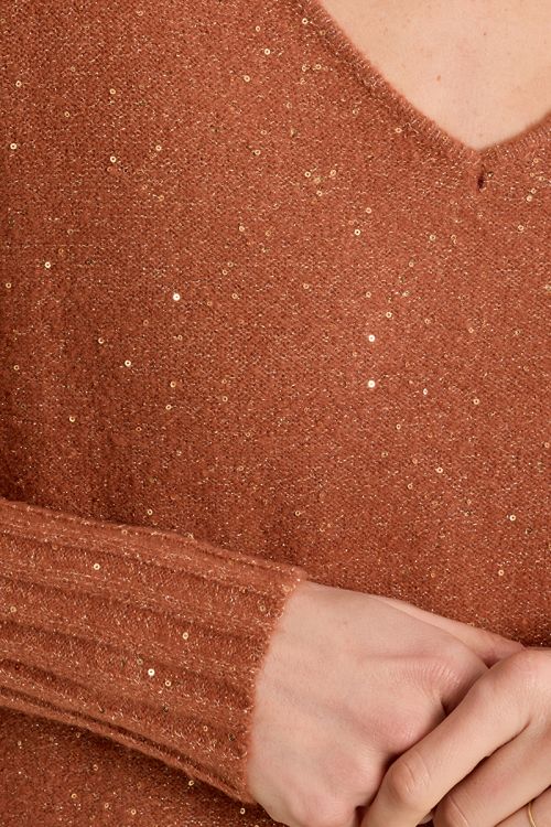 Thin sweater, embellished with sequins