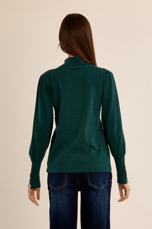 Pull décolleté fantaisie