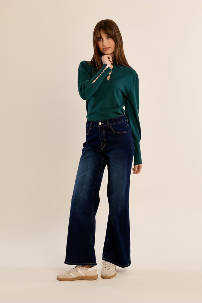 Fancy neckline sweater