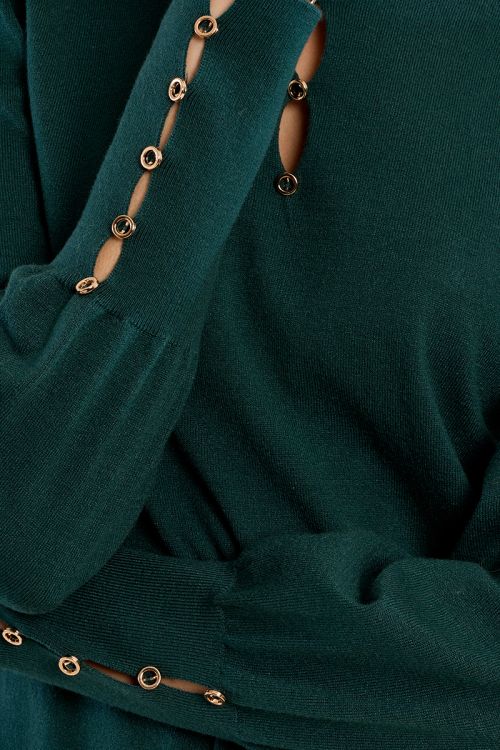 Fancy neckline sweater