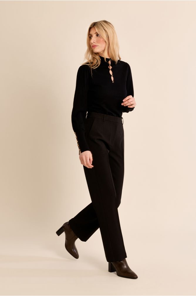 Fancy neckline sweater