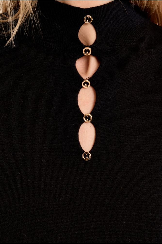 Fancy neckline sweater
