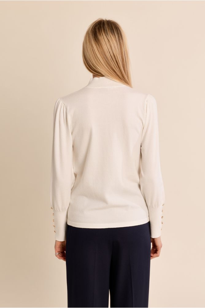 Fancy neckline sweater