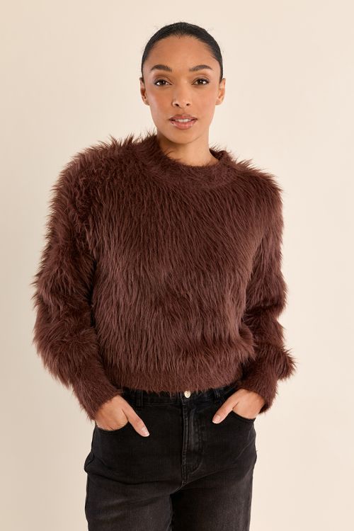 Jersey de manga larga de peluche