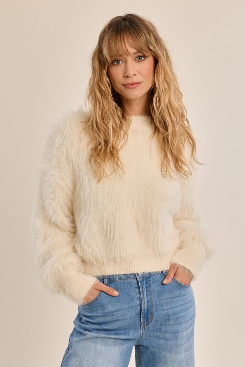 Jersey de manga larga de peluche