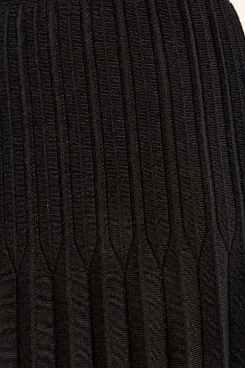 Jupe longue en maille, plissée