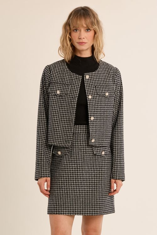 Veste en tweed, boutonnée