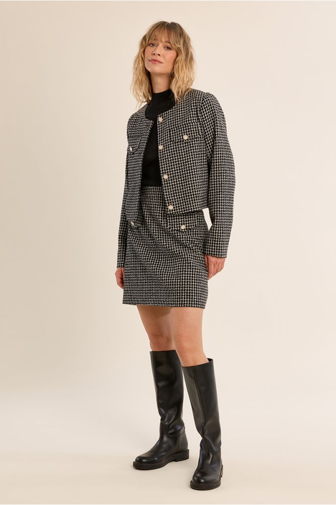 Veste en tweed, boutonnée
