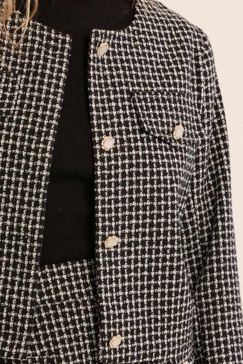 Veste en tweed, boutonnée