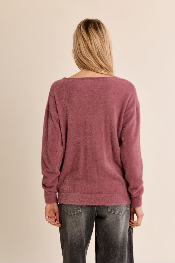 Jersey de manga larga cuello en V