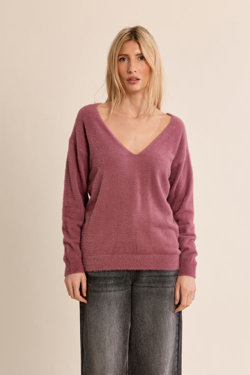 Jersey de manga larga cuello en V