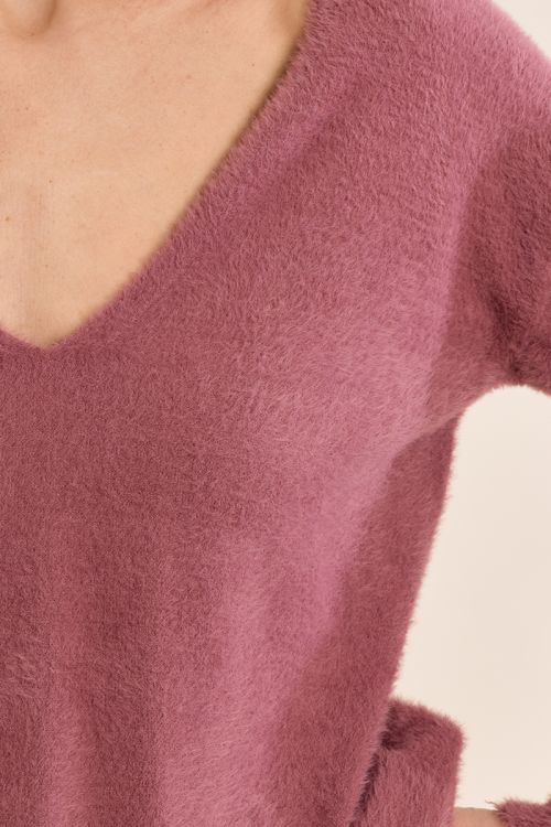 Jersey de manga larga cuello en V
