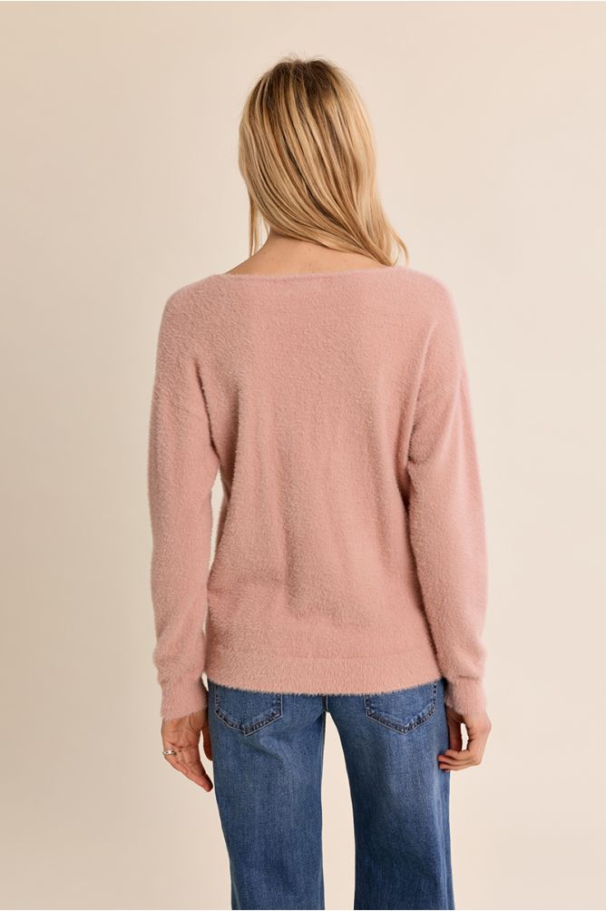 Jersey de manga larga cuello en V