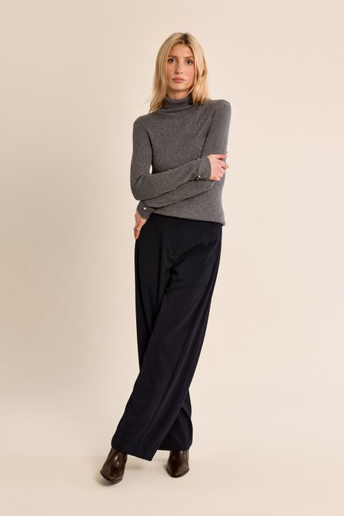 Ribbed turtleneck