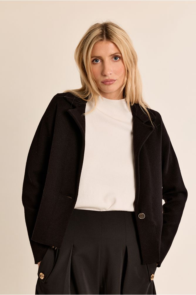 Crop blazer jacket