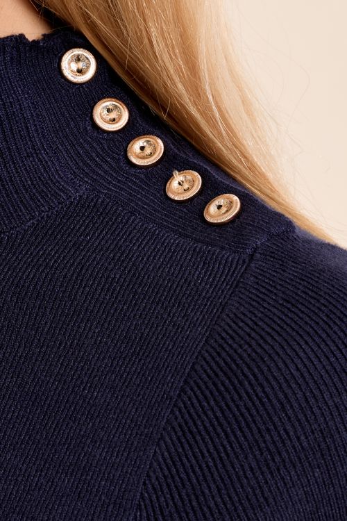 Jersey de manga corta detalle botones