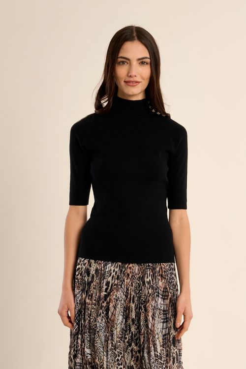 Turtleneck top, 3/4 sleeves