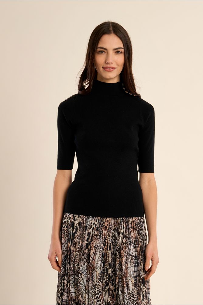 Turtleneck top, 3/4 sleeves