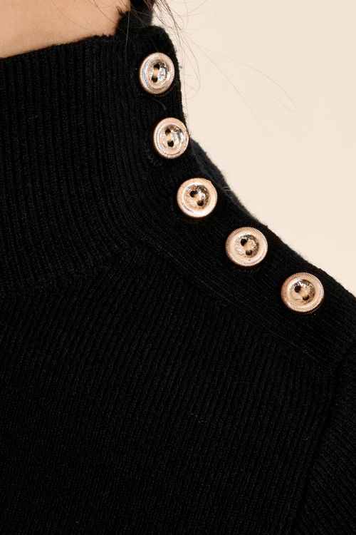 Jersey de manga corta detalle botones