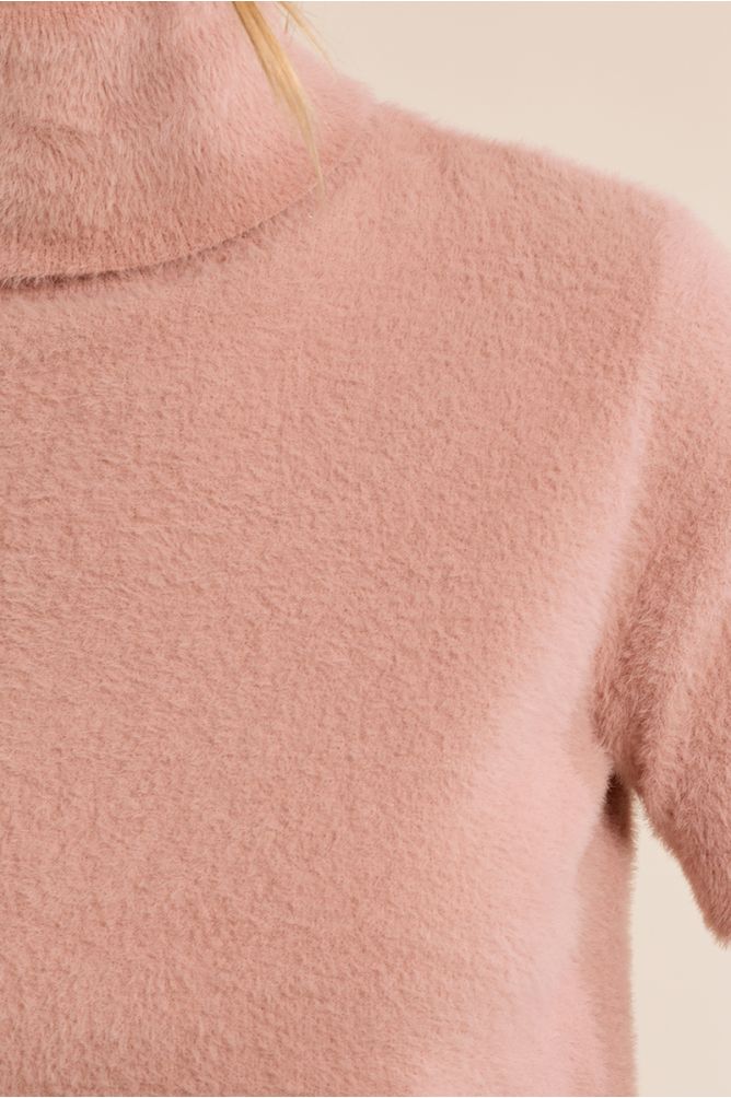 Jersey de manga corta cuello alto