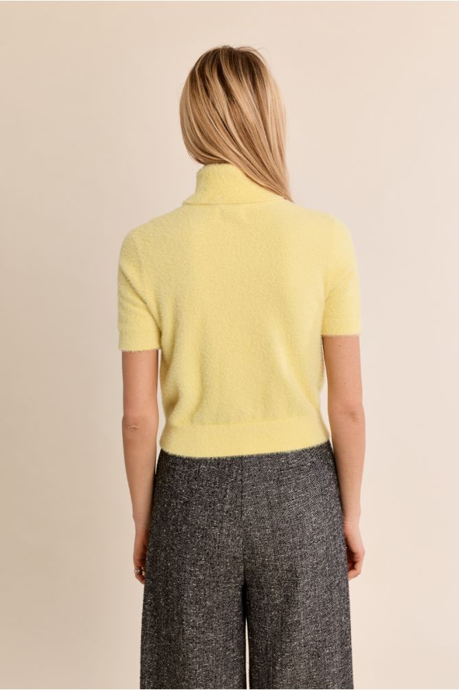 Pull duveteux, sans manches