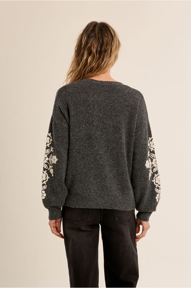 Jersey de manga larga detalle flores