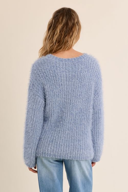 Plain knit sweater