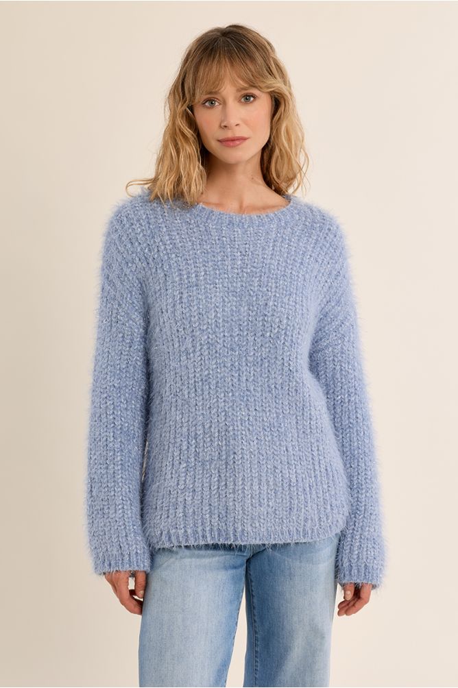 Plain knit sweater