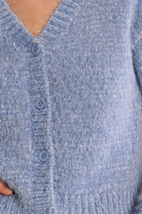 Cardigan crop en maille unie