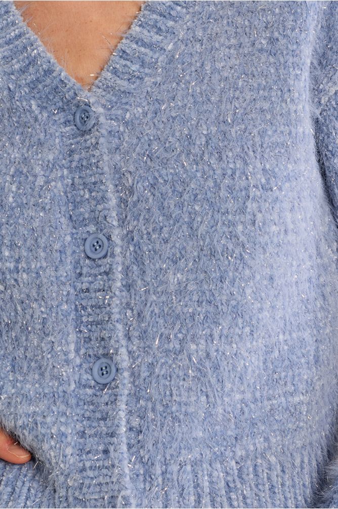Plain knit crop cardigan