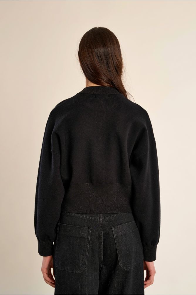 Cardigan, boutons en forme de cœur