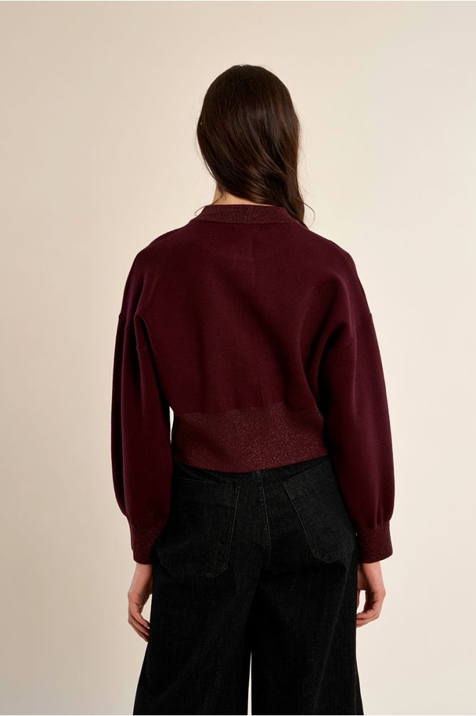 Cardigan, heart-shaped buttons