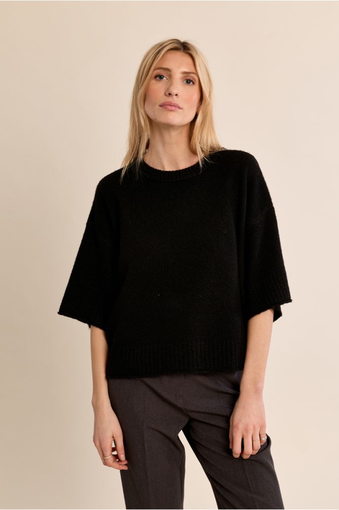 Pull en maille évasé
