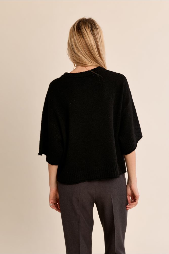 Pull en maille évasé
