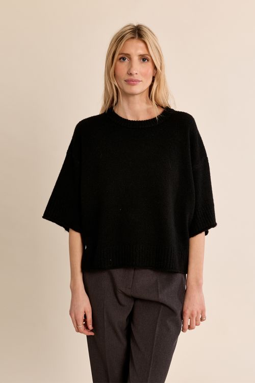 Pull en maille évasé