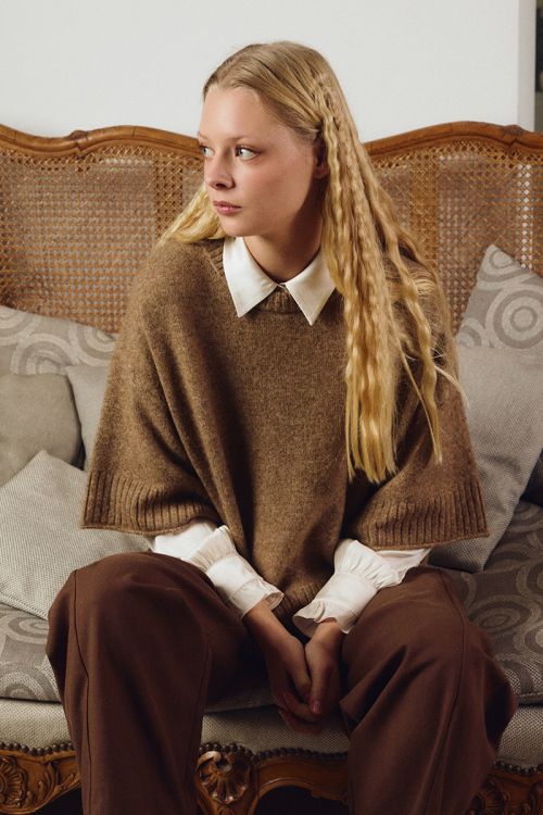Pull en maille évasé