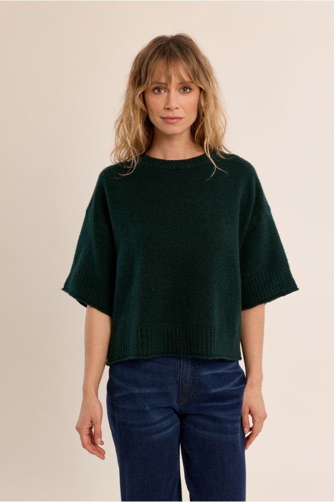 Pull en maille évasé
